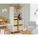 Ver imagem 5 de Mesa Infantil Casinha C/ Banco E Estante Infantil Casinha Branco/Nature