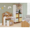 Ver imagem 1 de Mesa Infantil Casinha C/ Banco E Estante Infantil Casinha Branco/Nature