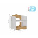 Ver mais imagens de Mesa Infantil Casinha C/ Banco E Estante Infantil Casinha Branco/Nature