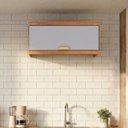 Ver imagem 1 de Armário Aéreo para Cozinha 1 Porta Elena Bege/Cinamomo/Platina