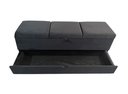 Ver imagem 1 de RECAMIER PUFF BAÚ SAPATEIRA COM GAVETA 1,58 CM PARA CAMA BOX QUEEN SIZE - PRETO VELUDO