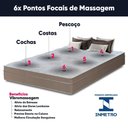 Ver imagem 4 de Cama Box Casal + Colchão com Massageador Espuma D33 Função Ortopédica 138x188cm Bege