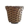 Vaso Trançado de Cachepot Marrom:grande - 1