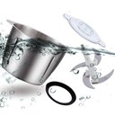 Ver imagem 2 de Processador de Alimentos Elétrico 3 Funções 3 Velocidades 1800W Inox