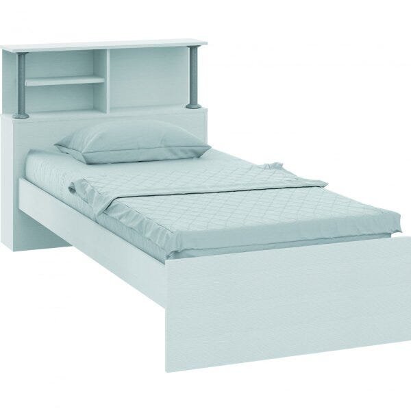 Cama Solteiro Cabeceira com Nicho Prateleira Console 7150A Versátil Complemento Móveis Castro - 2