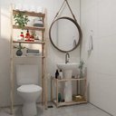 Ver imagem 3 de Estante Vertical C/ Encaixe Vaso Sanitario e Gabinete Pia Technox Marron
