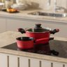 Caçarola Everyday 28 Cm 6,7 L Vermelha em Alumínio Forjado com Revestimento Antiaderente Indução - 2