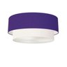 Plafon para Sala de Tv Cilíndrico Tv-3064 Cúpula Cor Roxo Branco - 1