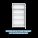 Ver imagem 4 de Armário para Escritório Multiuso Alto 2 Portas com Chave Yescasa