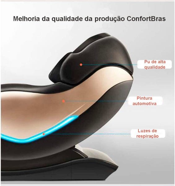 Cadeira de Massagem 3D Nova Iorque Confortbras Preta - 6