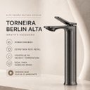 Ver imagem 5 de Torneira Monocomando Berlim Grafite Alta Quente Fria Goldenx