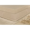 Ver imagem 3 de Saia Cama Box Baú Solteiro Ponto Palito Percal Algodão - Caqui