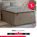 Ver imagem 3 de Cama Box Baú Viúva + Colchão Comfort Class Pillow Top Bege/suede Bege