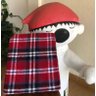 Manta Parahyba Roma Casal - Vermelho/branco/preto - 1
