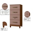 Ver imagem 3 de Cômoda Comoda Mobi Style 4 Gavetas MDP Puxador Marrom Casah 105cm 50cm