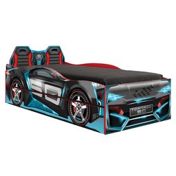 Bicama Infantil Carro Brilha no Escuro 100%MDF Twister P13 Vermelho - Mpozenato - 1
