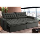 Ver imagem 1 de Sofá Retrátil e Reclinável e Cama 2,15M Cama Inbox Flex Suede Velusoft Cinza