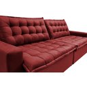 Ver imagem 4 de Sofá Retrátil e Reclinável e Cama 2,15M Cama Inbox Flex Suede Velusoft Vermelho