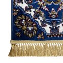 Ver imagem 4 de Tapete Persa Royal Azul 50x85cm Fio Acetinado - Ideal para Quarto e Sala