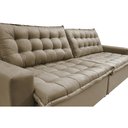 Ver imagem 4 de Sofá Retrátil e Reclinável e Cama 2,75M Cama Inbox Flex Suede Velusoft Bege