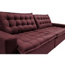 Ver imagem 4 de Sofá Retrátil e Reclinável e Cama 2,95M Cama Inbox Flex Suede Velusoft Vinho