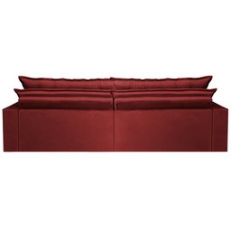 Sofá Retrátil e Reclinável e Cama 2,95M Cama Inbox Flex Suede Velusoft Vermelho - 6