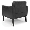 Ver imagem 4 de Sofá Namoradeira e 2 Poltronas Base de Madeira Preto Elisa Corano Preto D03 - D'Rossi