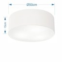 Ver imagem 2 de Plafon para Sala de Tv Cilíndrico Tv-3014 Cúpula Cor Branco