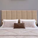 Ver imagem 1 de Cabeceira Cama Casal em Módulos Estofados 20cmx45cm Bege