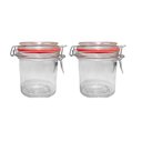 Ver imagem 1 de Kit 2 Potes Hermético Vidro Trava Metal 300ml Class Home