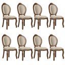 Ver imagem 1 de 8 Cadeira Medalhao Madeira Maciça Design Ingles Luxo Poltrona Entalhada Renascentista Natural Ingles