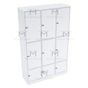 Ver imagem 4 de ESCANINHO 9 PORTAS COM FECHO PARA CADEADO M319.B MUNDI MOVEIS