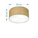 Ver imagem 2 de Plafon para Varanda Gourmet Cilíndrico Sv-3010 Cúpula Cor Palha
