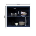 Ver mais imagens de Cozinha Compacta Modulada 6 Portas 3 Gavetas 100% MDF sem Tampo Sevilha Azul/Órion