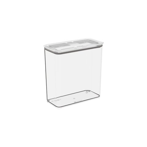 Pote Hermético Modo Capacidade 2,7l Retangular Cor Cristal Coza