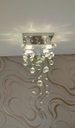 Ver imagem 1 de Lustre Chuva Pontuda Com 50 cm de Altura Base de 20x20