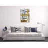 Quadro Pintura Tela ouro contemporâneas branco cinza 5236: 120cm (A) x 180cm (L) - 1