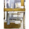 Quadro Pintura Tela ouro contemporâneas branco cinza 5236: 120cm (A) x 180cm (L) - 4
