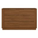 Ver imagem 3 de Cômoda de Quarto Giardino c/ 6 Gavetas Nogueira Touch - Demóbile