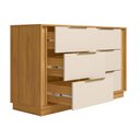 Ver imagem 7 de Cômoda de Quarto Giardino c/ 6 Gavetas Nogueira Touch - Demóbile