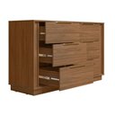 Ver imagem 5 de Cômoda de Quarto Giardino c/ 6 Gavetas Nogueira Touch - Demóbile
