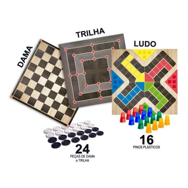 Jogo De Tabuleiro Ludo Estojo De Plastico Portatil