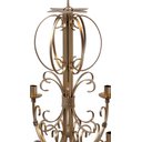 Ver imagem 5 de Lustre Grande Dourado com 6 Bocais para Sala De Jantar e Quarto Modernos