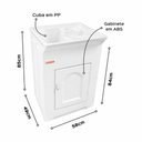 Ver imagem 3 de Tanque de Lavar Roupa 30L Branco Cinza Cuba Esfregador Front