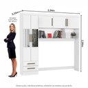 Ver imagem 4 de Guarda-roupa Modulado 5 Portas 2 Gavetas com Espelho Carioca Móveis