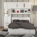 Ver imagem 2 de Guarda-roupa Modulado 5 Portas 2 Gavetas com Espelho Carioca Móveis