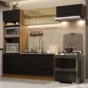 Ver imagem 1 de Cozinha Completa 270004 Com Armário E Balcão Rustic/Preto