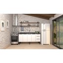 Ver imagem 3 de Gabinete Armário Cozinha Jupter 2.00 Mt 100% Aço P/ Pia -balção 200 Cm -4 Portas - 3 Gavetas:branco