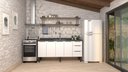 Ver imagem 3 de Gabinete Armário Cozinha Jupter 2.00 Mt 100% Aço P/ Pia -balção 200 Cm -4 Portas - 3 Gavetas:branco