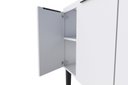 Ver imagem 5 de Gabinete Armário Cozinha Jupter 2.00 Mt 100% Aço P/ Pia -balção 200 Cm -4 Portas - 3 Gavetas:branco